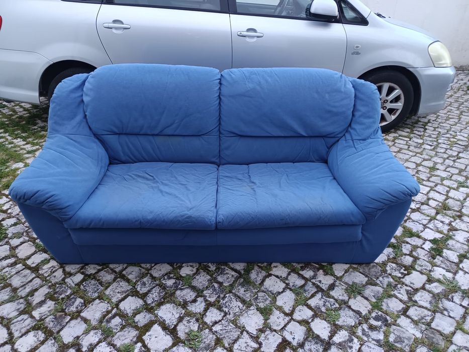 Sofá 2 Lugares Azul