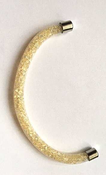 Diamentowa Bransoletka z kryształów Bicone light Topaz