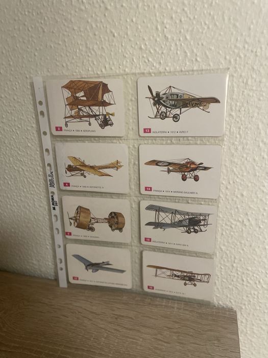 Lote 46 Calendários de Bolso Antigos - Aviões Clássicos da 1ª Guerra Mundial ou