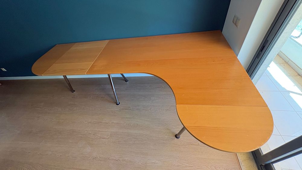 Secretária IKEA GALANT de canto XL 2,50 m – modular – pés reguláveis