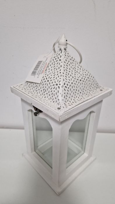 Lampion drewniany Latarnia świeczniki  28 cm