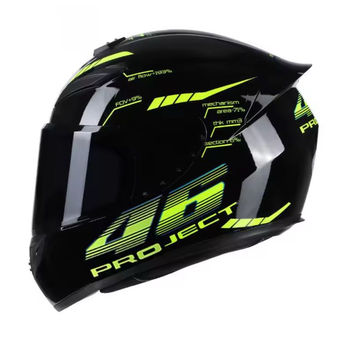 Шолом, чорно-зелений XL