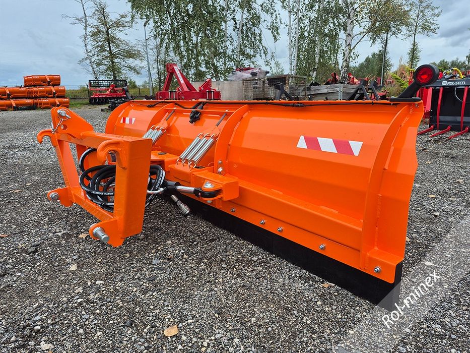 Wzmocniony PŁUG DO ŚNIEGU śnieżny Rol-Steel Amortyzacja sprężynowa Mocowanie 2w1 Euro-ramka / TUZ Gwarancja Transport