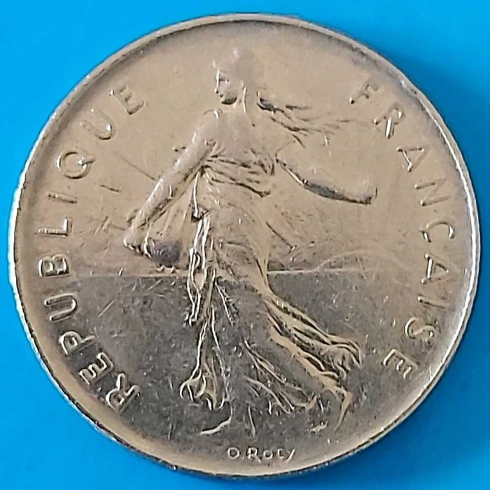 5 Francos de 1973, França, a Semeadora
