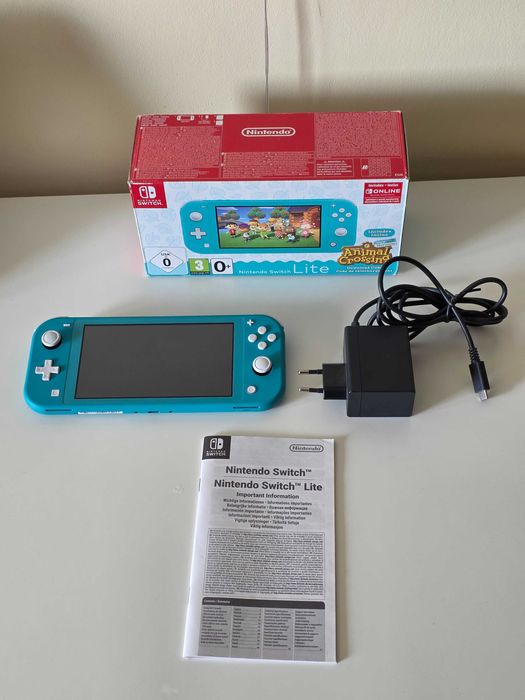 Konsola Nintendo Switch Lite turkusowa zestaw