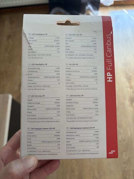 Żarówki samochodowe LED