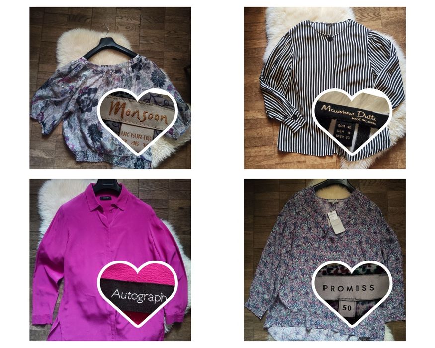 Блузки Massimo Dutty,Autograph, Monsoon, Promiss,шовк,віскоза,L,Xl,XXL