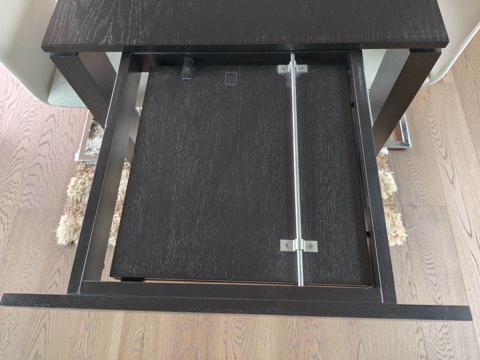 Mesa de jantar extensível / madeira wengue