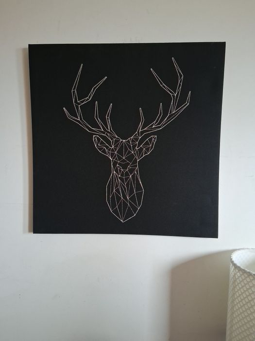 PJATTERYD Quadro/Tela Veado Prateado / Silver Deer Screen
