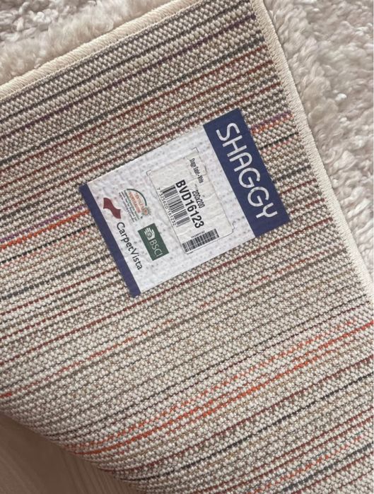 Dywan shaggy 200x200 cm – gruby, miękki, jasny