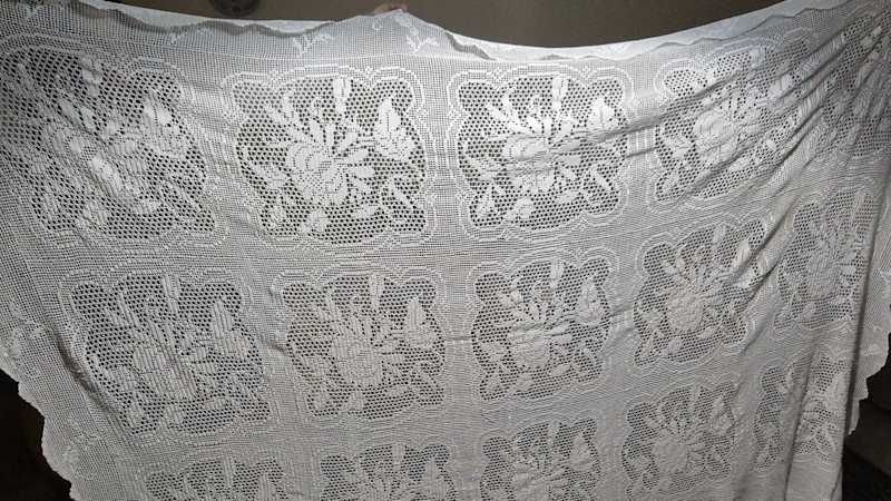 2 toalhas croché feitas pela Dona Berta