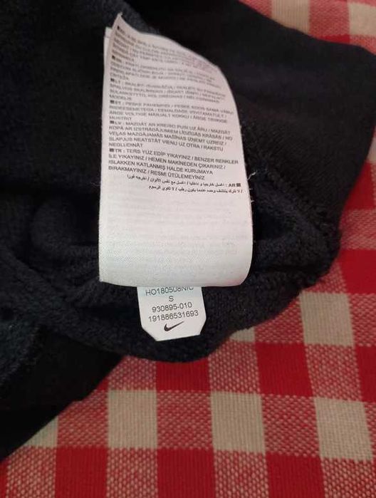 Bluza damska Nike z kapturem bawełna czarna rozmiar S / M