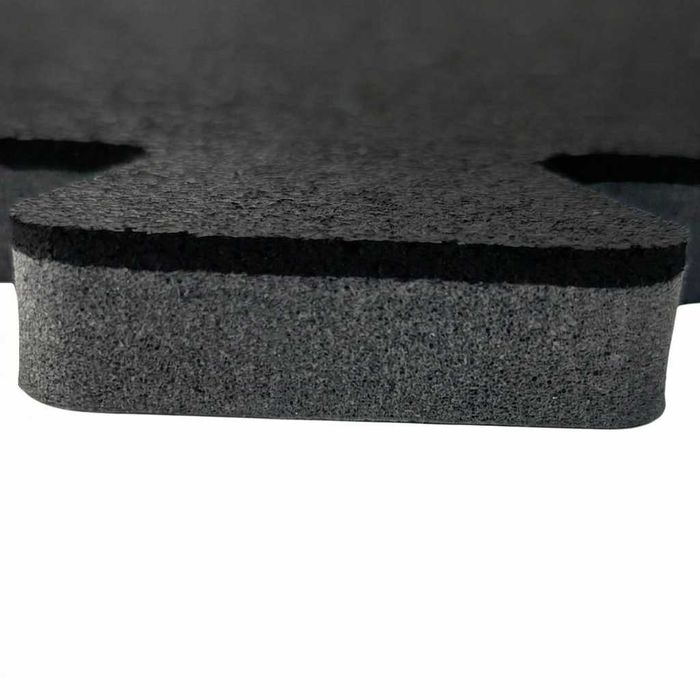 Mata do ćwiczeń siłowni Puzzle Gumowo-Piankowa 2w1 ACTIV FIT crossfit