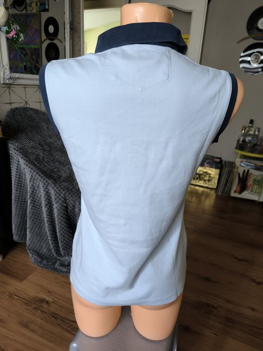 Ralph Lauren Polo koszulka damska bez rękawków XL błękitna duże logo