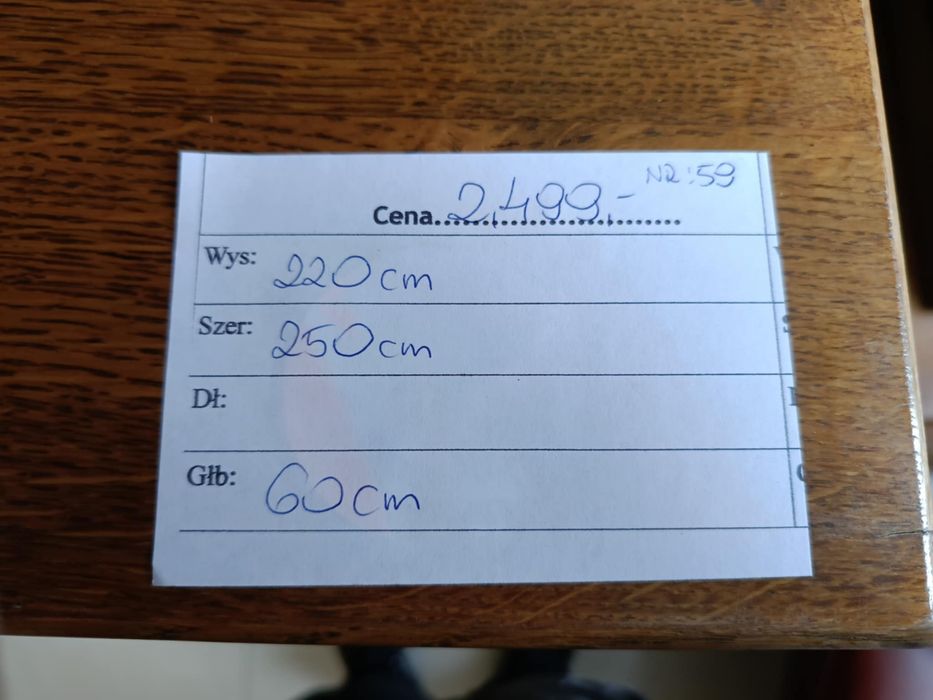 Duży Dębowy Kredens Belgii