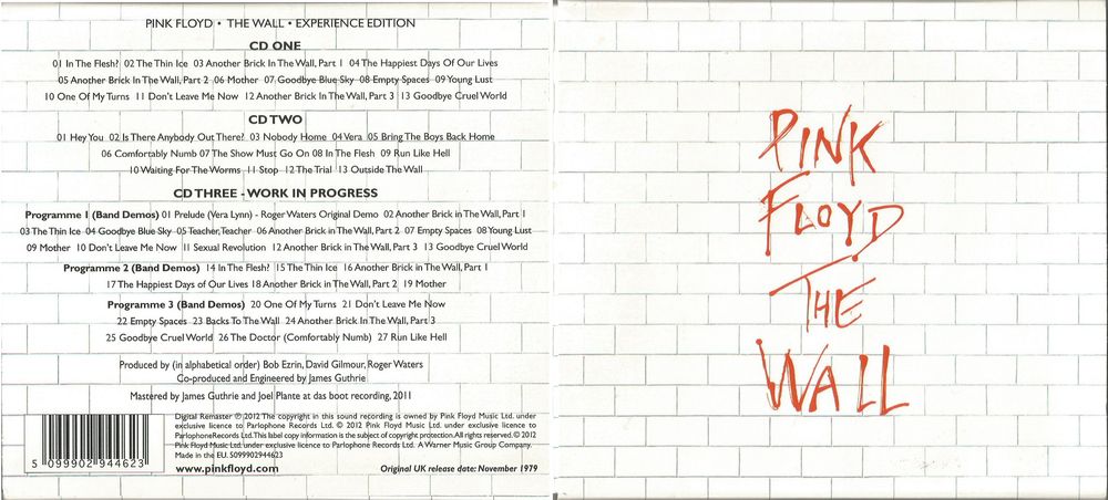 PINK FLOYD – The Wall (Experience Edition) DIGIPACK 3CD [EU]