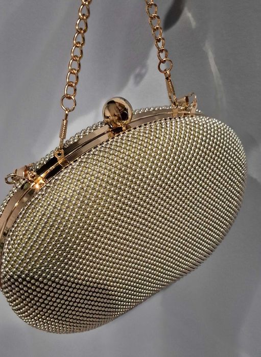 Złota Torebka Kopertówka - NOWA !!!