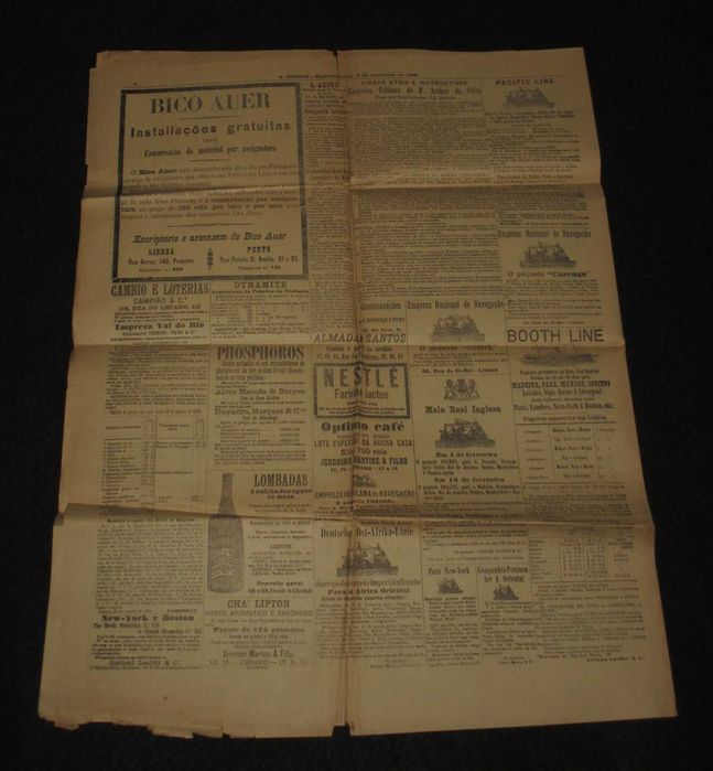 Jornal O Correio Nº 1 Segunda-feira 3 de Fevereiro de 1908 Anno I