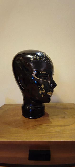 Ceramiczna głowa lata 70