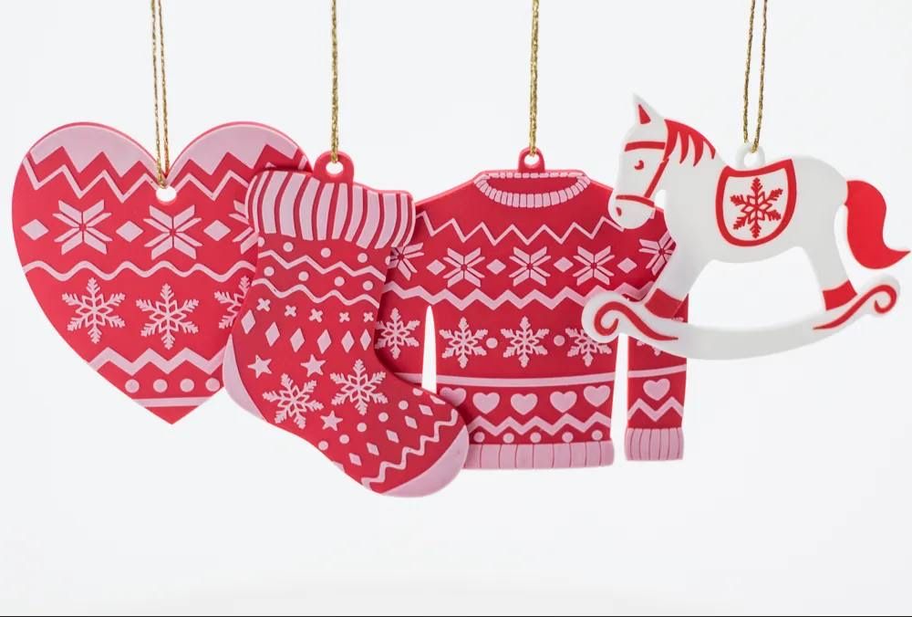 Ялинкові прикраси. Набір новорічних прикрас — “Скандинавська зима”