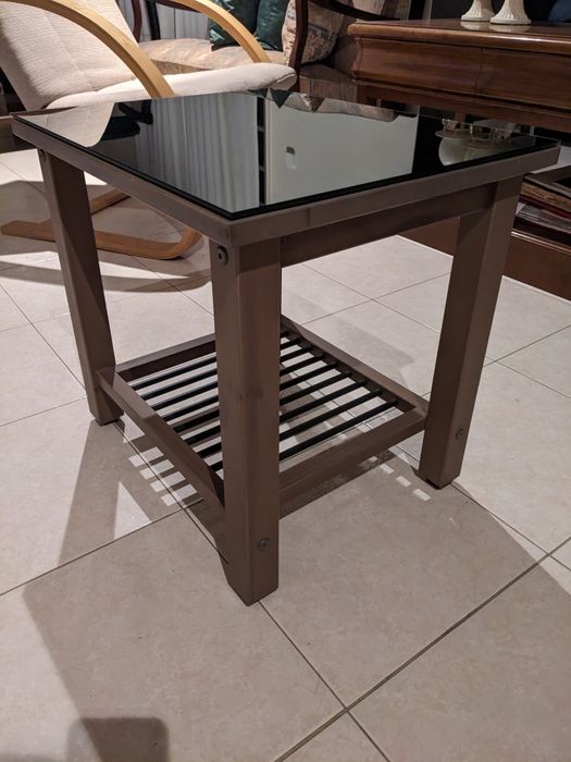 Mesa de apoio de sala - vidro