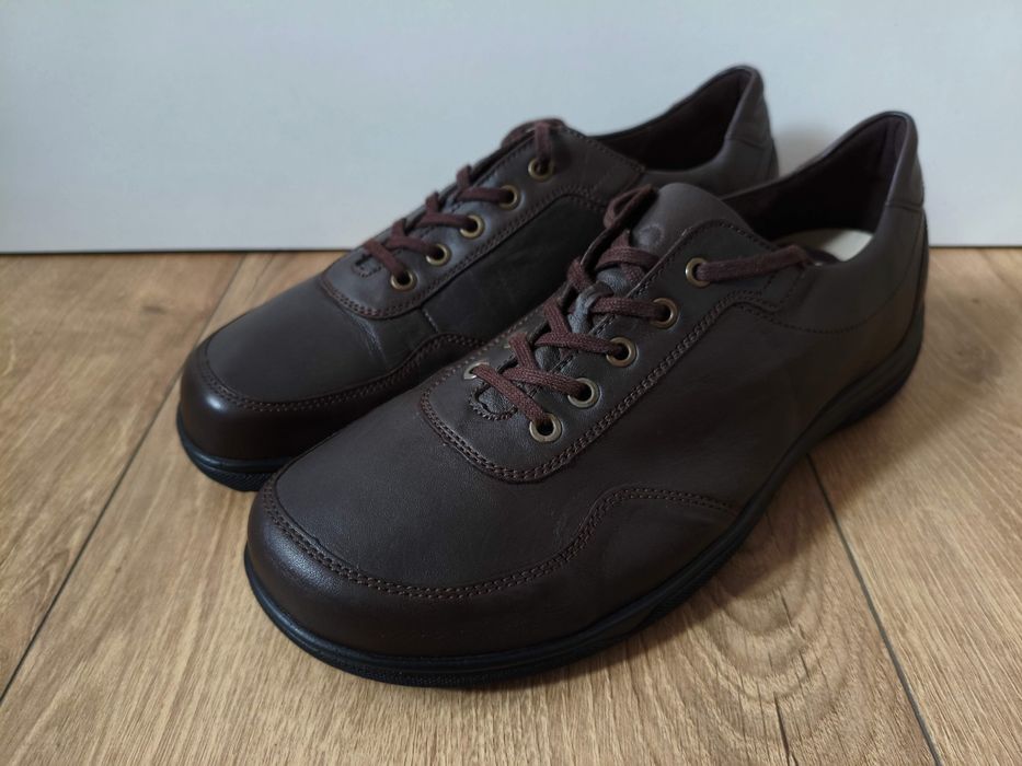 Buty Dansko Ara Extra Weit półbuty skórzane męskie brązowe 45 29cm