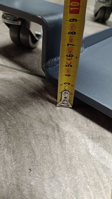 Wózek motocyklowy, platforma pod stopkę centralną