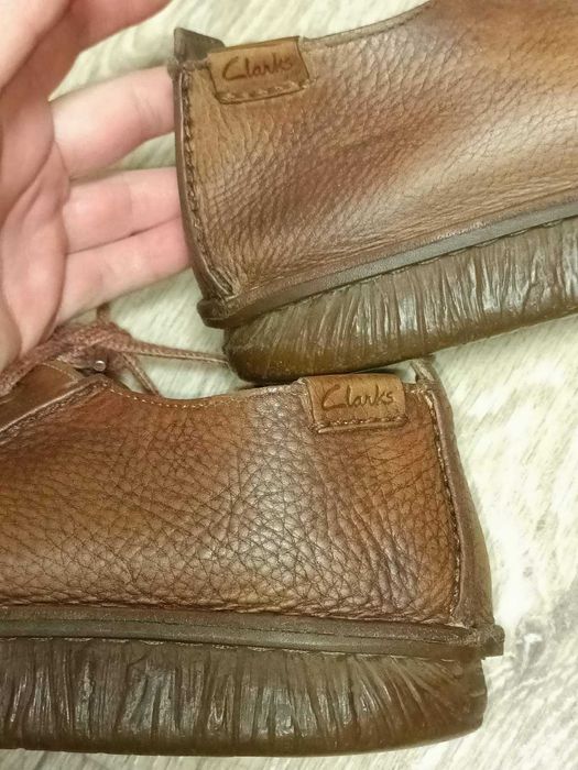 47 р. Чоловічі туфлі Clarks 12G UK 12 / EU 47 мокасини на широку ногу
