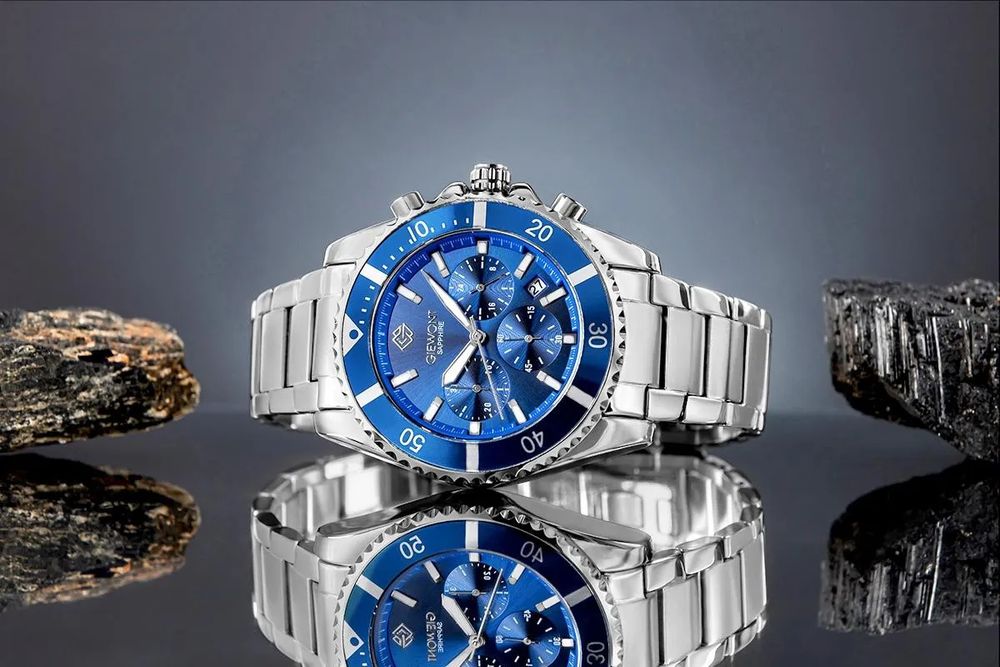 zegarek męski giewont chronograph sapphire elegancki