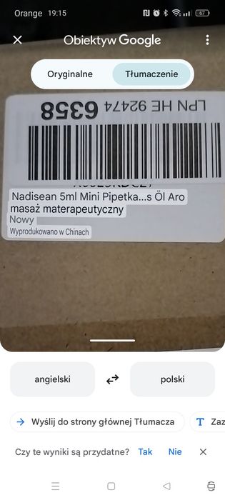 Buteleczki próbki z pipetą 5 ml