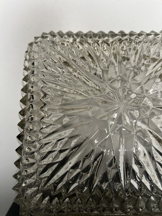 Szklany plafon/kinkiet vintage