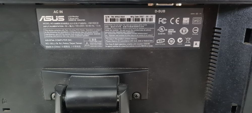 Monitor LCD Asus