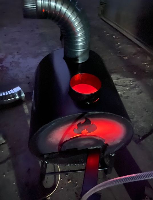 5-50кВт! Горелка на отработке в печь буржуйку, Пальник на переробці