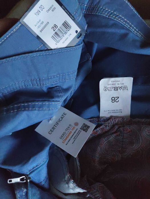 Джинсы (chino Bruhl Germany w42 stretch mid blue.
