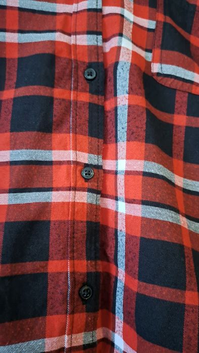 Czerwona Koszula w kratkę marki George rozmiar 50 5xl