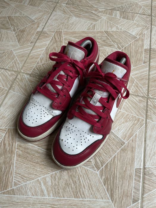 Кроссовки The Air Jordan 1 Low  Cardinal Red Gold