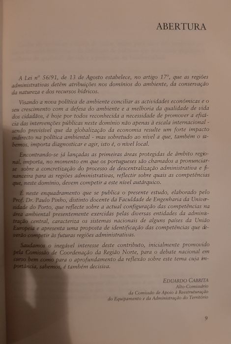Regionalização e ambiente