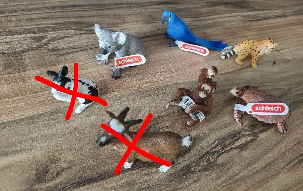 Фігурки Schleich. Овечка , зайка, коза, свинья