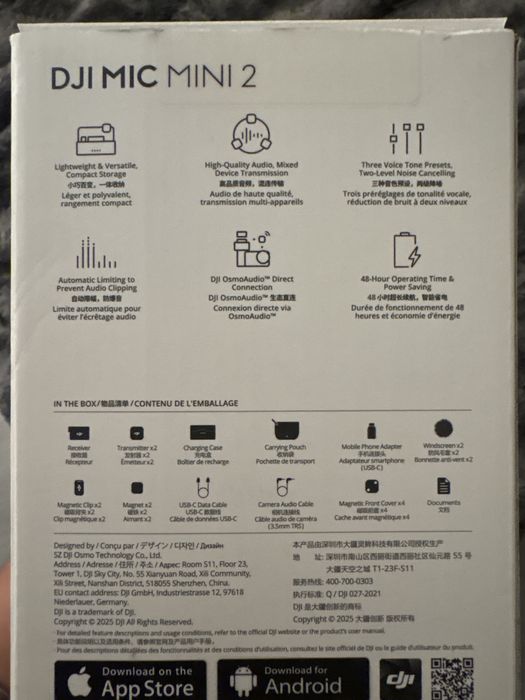 Microfones dji mic mini 2