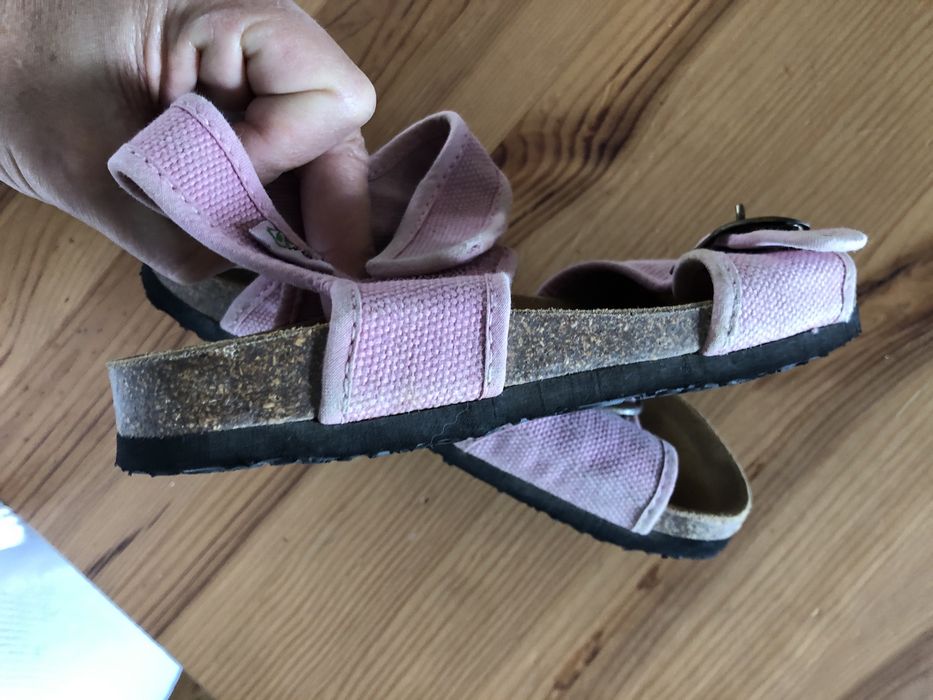 Sandálias vegan com fecho em velcro (rosa) - 31