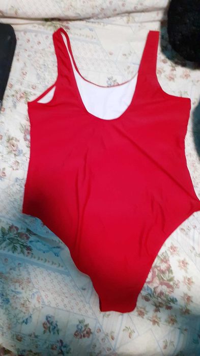 Fato banho vermelho XL