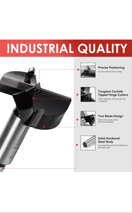 Broca 100mm (101,6mm) pvc, plastico, madeira, contraplacado, flutuante