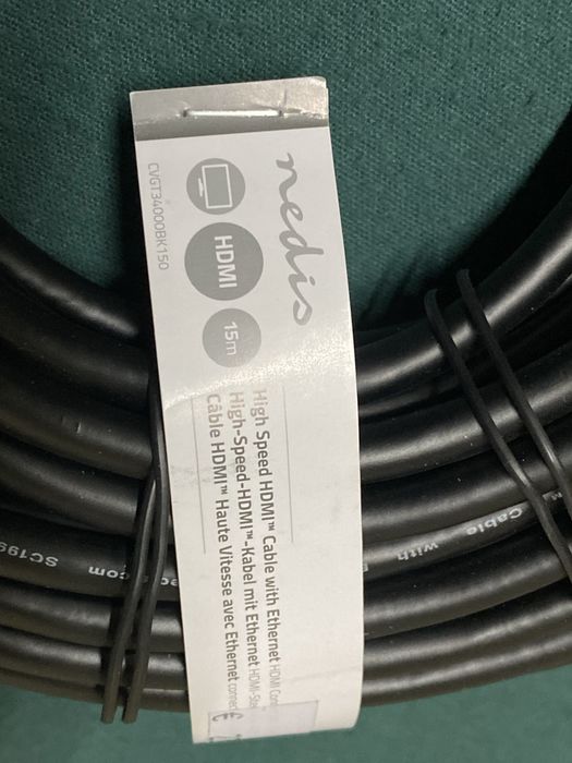 Cabo HDMI 15 metros com ethernet