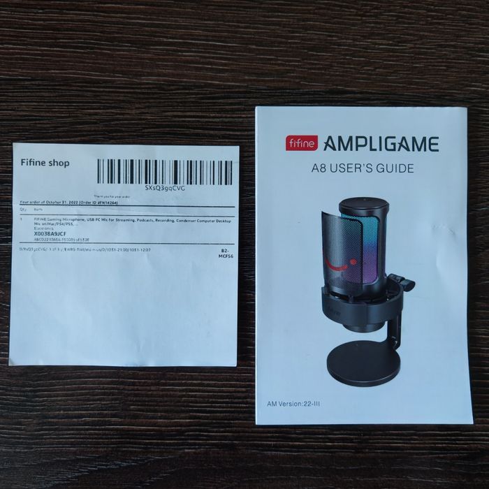 Микрофон Fifine Ampligame A8 RGB