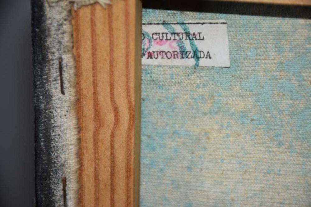 Quadro africano (Angola) pintado a tinta de óleo – Mumuila – 1997