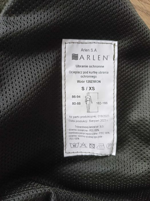 Softshell ocieplacz ubranie ochronne wz 128Z goreteks gore-tex S/XS