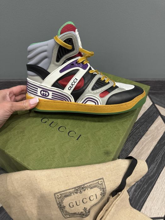 Сникерсы хайтопы Gucci