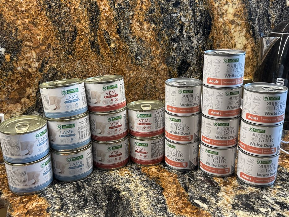 Karma mokra dla psa – zestaw puszek Nature’s Protection