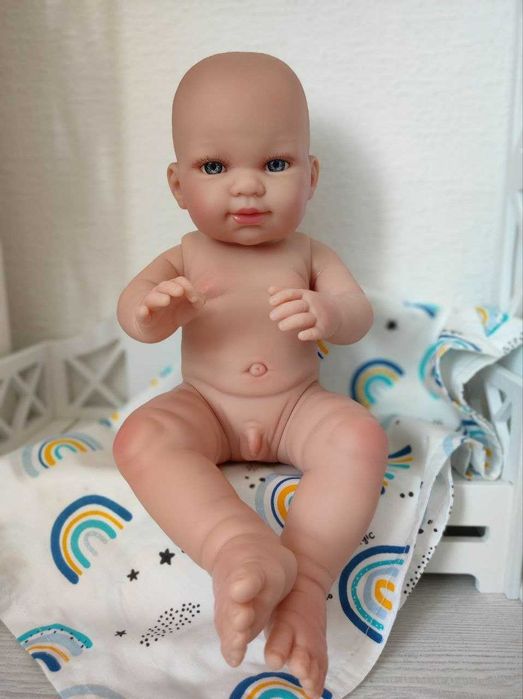 Пупс без одягу хлопчик реборн Nines d`Onil, 37 см