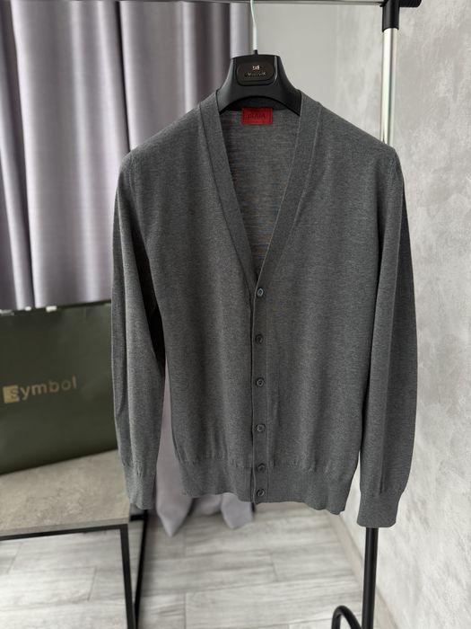 Кашемировый:шерстяной кардиган ISAIA